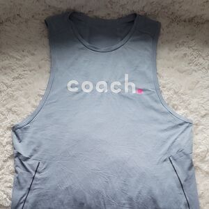 Lululemon Coach Light Blue Sleeveless Tank